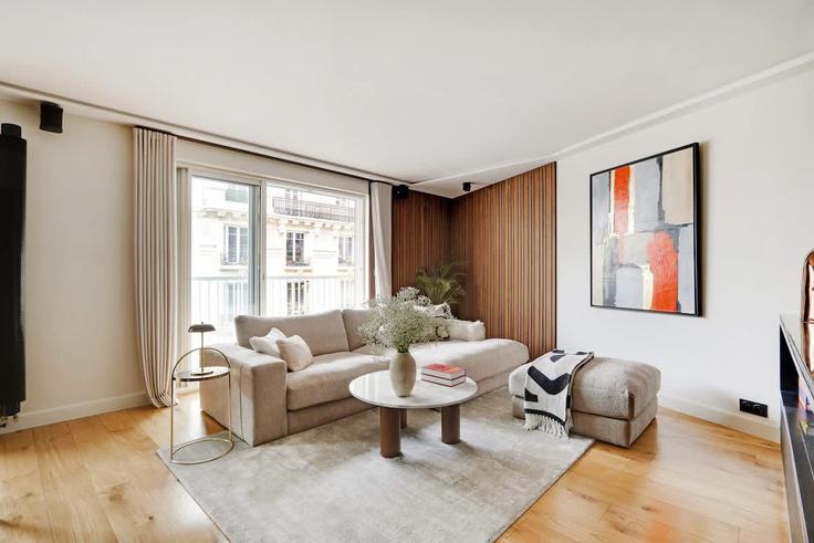 Building Rue de Presles - ready-to-host - 1331007 adresindeki bir dairede modern mobilyalarla zarif bir şekilde tasarlanmış oturma odası 15th arrondissement, Paris