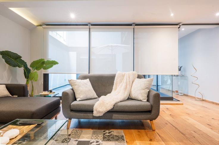 Elegant gestaltetes Wohnzimmer mit moderner Einrichtung in einer Wohnung im Building Avenida Baja California - rent-a-kent - 1282664 - MEX in Mexico City, Mexico City