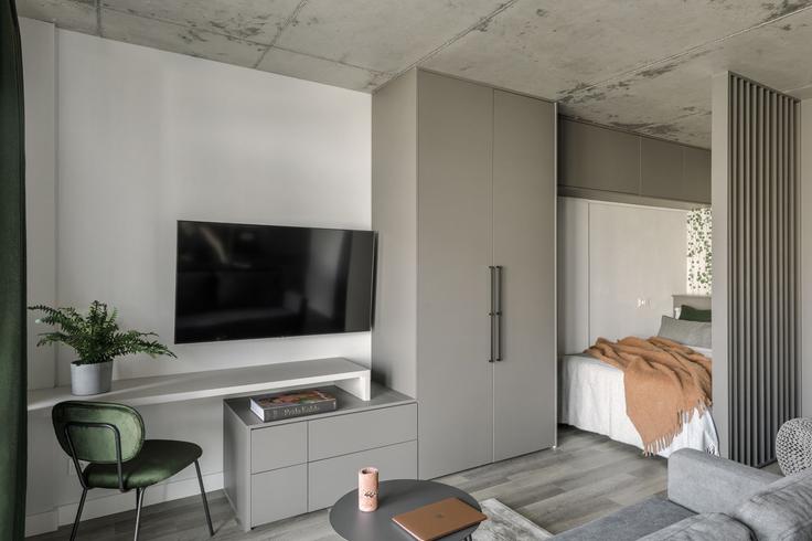 Vilnius VilniusのBuilding Jeronimo Ralio gatve - reside-baltic - 1329345のアパートメントにある、モダンな家具を備えたエレガントなデザインのリビングルーム