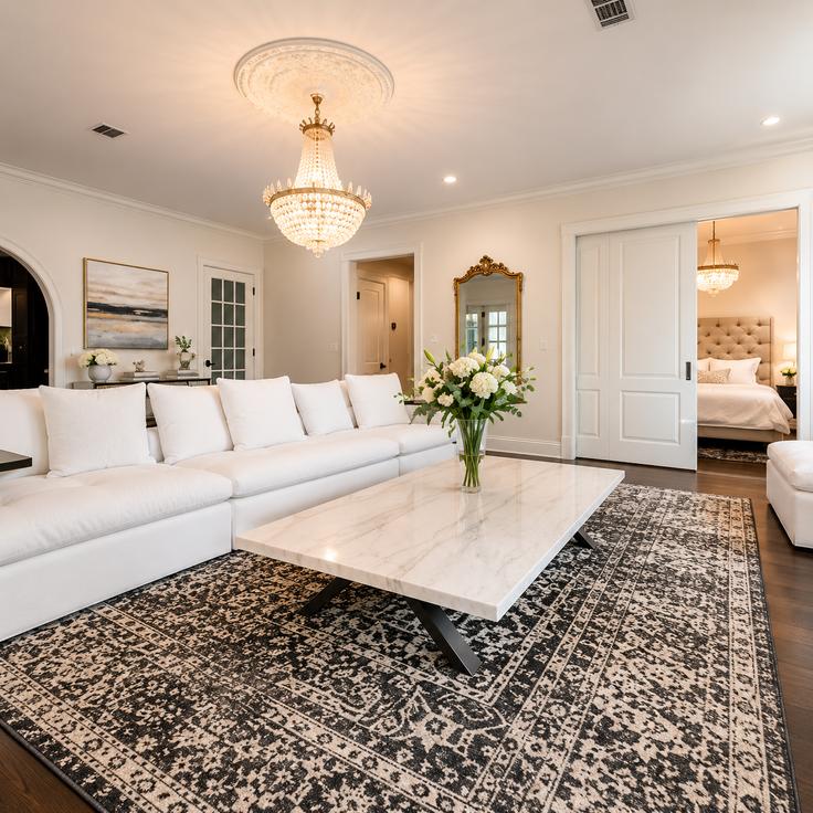 Building Reiger Avenue - ritzy-room-1 - 1571998 adresindeki bir dairede modern mobilyalarla zarif bir şekilde tasarlanmış oturma odası Dallas, Dallas Building Reiger Avenue - ritzy-room-1 - 1571998 adresindeki bir dairede modern mobilyalarla zarif bir şekilde tasarlanmış oturma odası Dallas, Dallas