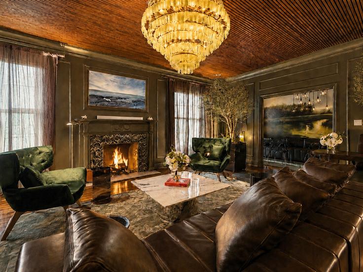 Elegante sala de estar con mobiliario moderno en un apartamento en Building Junius Street - ritzy-room-1 - 1571756 en Dallas, Dallas Elegante sala de estar con mobiliario moderno en un apartamento en Building Junius Street - ritzy-room-1 - 1571756 en Dallas, Dallas