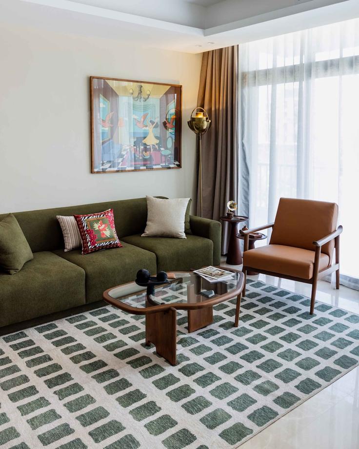 New Cairo 1, Cairo에 위치한 Building 2CC4+7RJ - samanody - 1472604 유닛의 세련된 인테리어가 돋보이는 거실