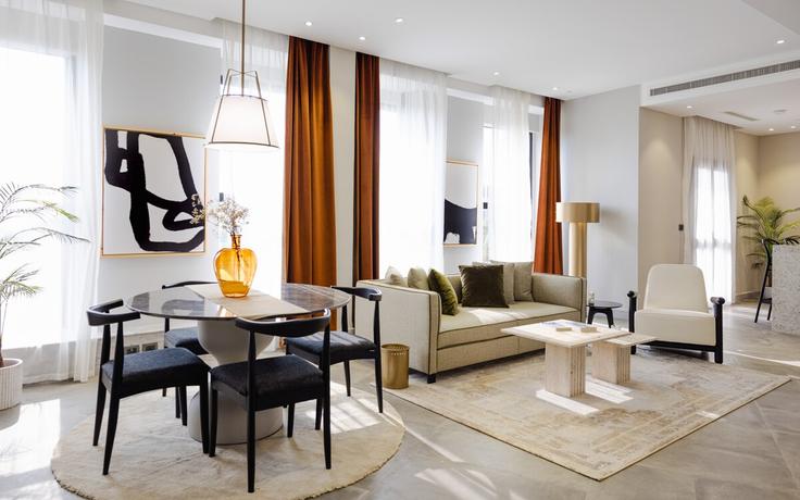 New Cairo 1, Cairo에 위치한 Building North Teseen - samanody - 1472566 유닛의 세련된 인테리어가 돋보이는 거실