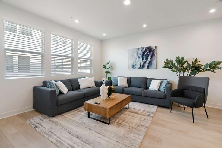 San Diego, San Diego에 위치한 Building Everly Drive - san-diego-short-term-rental-management - 1292589 - SAN 아파트의 세련된 인테리어가 돋보이는 거실