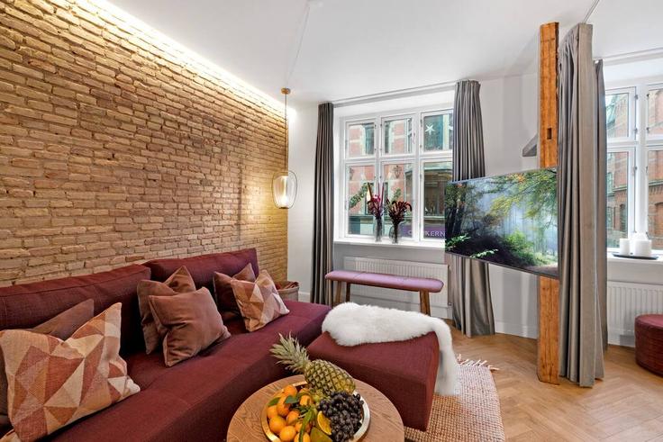 Elegante sala de estar con mobiliario moderno en un apartamento en Building Værnedamsvej - sdk-estates - 1309931 - DNK en Copenhagen, Copenhagen Elegante sala de estar con mobiliario moderno en un apartamento en Building Værnedamsvej - sdk-estates - 1309931 - DNK en Copenhagen, Copenhagen