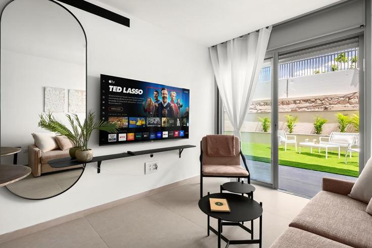 Eilat, Eilat 소재 Building Sderot Sheshet HaYamim - sea-n-rent - 1237511 - TLV 유닛에 마련된, 현대적인 가구로 꾸며진 우아한 디자인의 거실