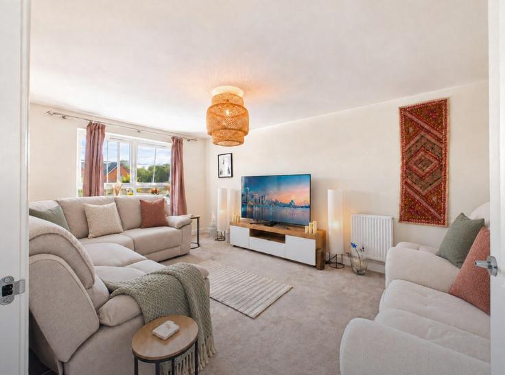 Salle de séjour élégante avec mobilier moderne dans un appartement à Building Forge Green - signature-stays - 1639433 à Metropolitan Borough of Wigan, Wigan Salle de séjour élégante avec mobilier moderne dans un appartement à Building Forge Green - signature-stays - 1639433 à Metropolitan Borough of Wigan, Wigan