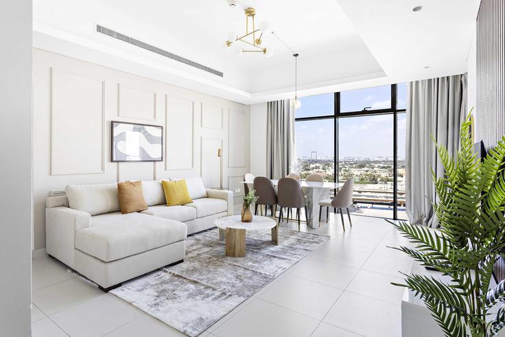 Salle de séjour élégante avec mobilier moderne dans un appartement à Building Al Asayel St - silkhaus - 1044121 - DXB à Downtown Dubai, Dubai Salle de séjour élégante avec mobilier moderne dans un appartement à Building Al Asayel St - silkhaus - 1044121 - DXB à Downtown Dubai, Dubai