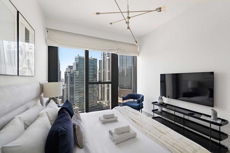 Downtown Dubai, Dubai에 위치한 Building Al Tahani St - silkhaus - 1077066 - DXB 아파트의 세련된 인테리어가 돋보이는 거실