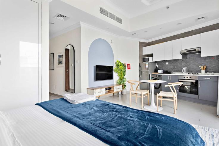 Arjan-Dubailand, Dubai 소재 Building Tariaq Bedon Esm - silkhaus - 1044174 - DXB 유닛에 마련된, 현대적인 가구로 꾸며진 우아한 디자인의 거실