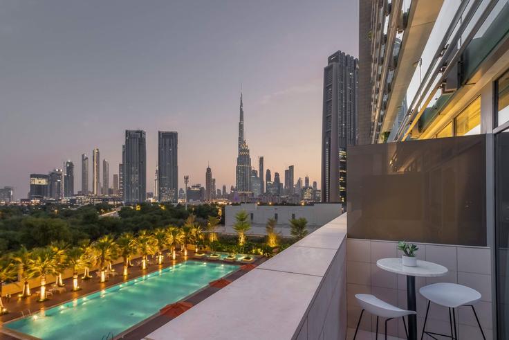 Studio amueblado en Al Mustaqbal Street 1024250P , Trade Center, Dubai, foto 1