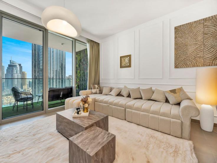 Elegant gestaltetes Wohnzimmer mit moderner Einrichtung in einer Wohnung im Building Sh Mohammed Bin Rashid Blvd - skylineserenity - 1297624 - DXB in Downtown Dubai, Dubai Elegant gestaltetes Wohnzimmer mit moderner Einrichtung in einer Wohnung im Building Sh Mohammed Bin Rashid Blvd - skylineserenity - 1297624 - DXB in Downtown Dubai, Dubai