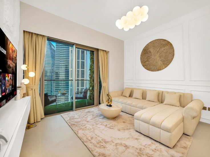 Salle de séjour élégante avec mobilier moderne dans un appartement à Building Tariaq Bedon Esm - skylineserenity - 1297626 - DXB à Downtown Dubai, Dubai Salle de séjour élégante avec mobilier moderne dans un appartement à Building Tariaq Bedon Esm - skylineserenity - 1297626 - DXB à Downtown Dubai, Dubai