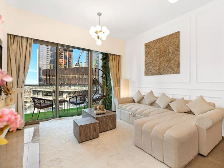 Salle de séjour élégante avec mobilier moderne dans un appartement à Building Tariaq Bedon Esm - skylineserenity - 1297628 - DXB à Downtown Dubai, Dubai Salle de séjour élégante avec mobilier moderne dans un appartement à Building Tariaq Bedon Esm - skylineserenity - 1297628 - DXB à Downtown Dubai, Dubai