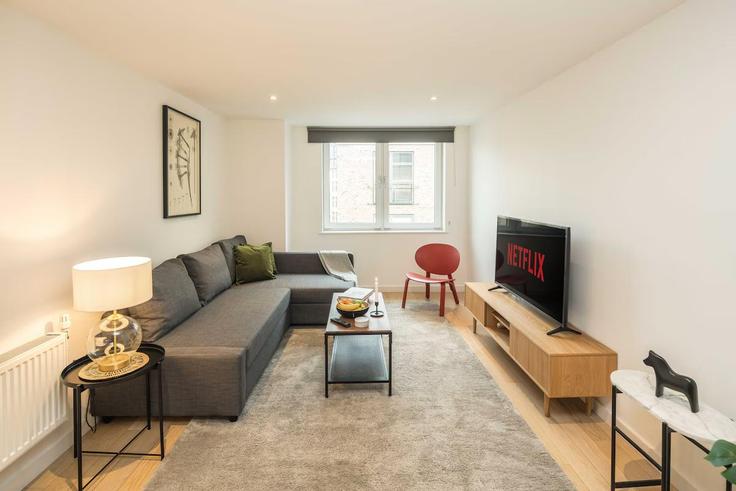 London Borough of Hackney, London에 위치한 Building Provost Street - sleepy-lodge - 1315693 - LON 아파트의 세련된 인테리어가 돋보이는 거실