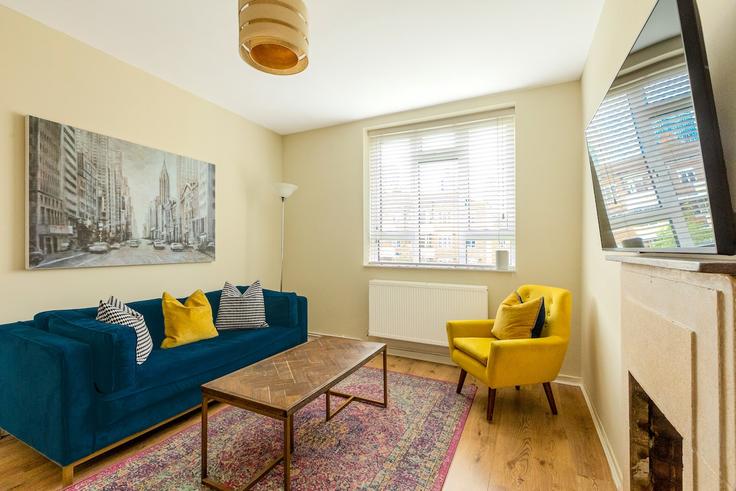 London Borough of Lambeth, London에 위치한 Building Vauxhall Street - smart-host-group-ted - 1513342 유닛의 세련된 인테리어가 돋보이는 거실