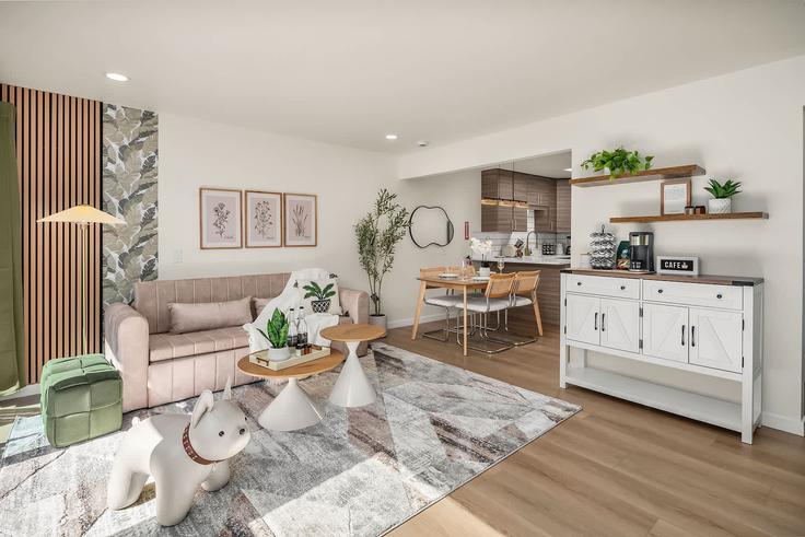 Seattle, Seattle에 위치한 Building 6th Avenue North - snowballrentals - 1034983 유닛의 세련된 인테리어가 돋보이는 거실