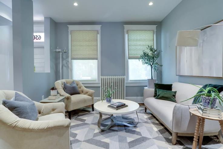 Washington, Washington에 위치한 Building F Street Northeast - sojourn-guesty - 1013281 아파트의 세련된 인테리어가 돋보이는 거실