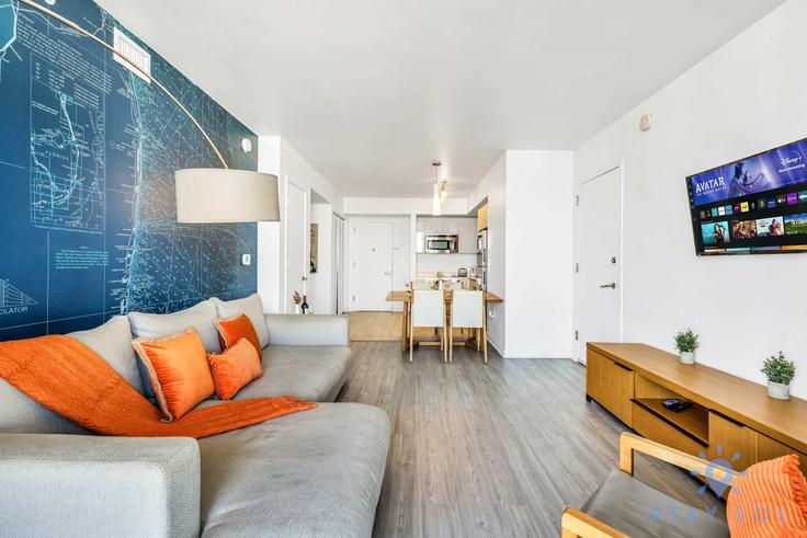 Hallandale Beach, Hallandale Beach에 위치한 Building East Hallandale Beach Boulevard - stay-sol - 1227507 - MIA 유닛의 세련된 인테리어가 돋보이는 거실