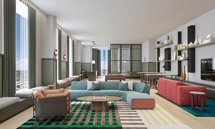 Building North Miami Avenue - stay-sol - 1380772 adresindeki bir dairede modern mobilyalarla zarif bir şekilde tasarlanmış oturma odası Miami, Miami