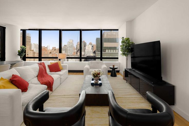 Manhattan, New York에 위치한 Building York Avenue - stayhausguesty - 1321814 아파트의 세련된 인테리어가 돋보이는 거실