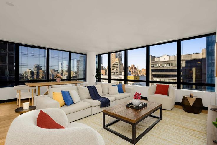 Manhattan, New York에 위치한 Building York Avenue - stayhausguesty - 1321816 아파트의 세련된 인테리어가 돋보이는 거실