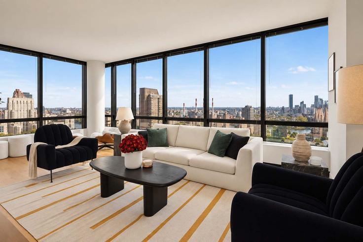 Salle de séjour élégante avec mobilier moderne dans un appartement à Building East 61st Street - stayhausguesty - 1330819 à Manhattan, New York Salle de séjour élégante avec mobilier moderne dans un appartement à Building East 61st Street - stayhausguesty - 1330819 à Manhattan, New York