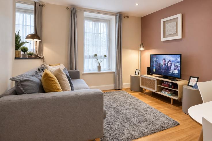 Building Claylands Road - staylio-london - 1534591 adresindeki bir dairede modern mobilyalarla zarif bir şekilde tasarlanmış oturma odası London Borough of Lambeth, London