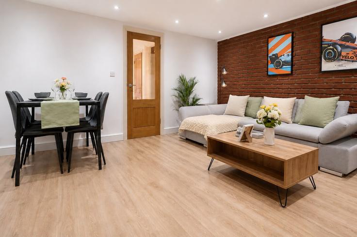 London Borough of Hackney, London에 위치한 Building Shoreditch High Street - staylio-london - 1548770 유닛의 세련된 인테리어가 돋보이는 거실