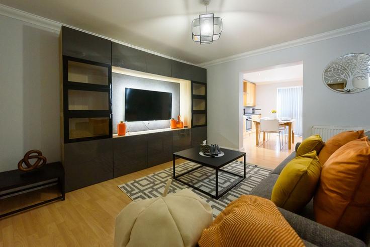 Building Abbey Road - stl-stays - 1371128 adresindeki bir dairede modern mobilyalarla zarif bir şekilde tasarlanmış oturma odası Cambridge, Cambridge