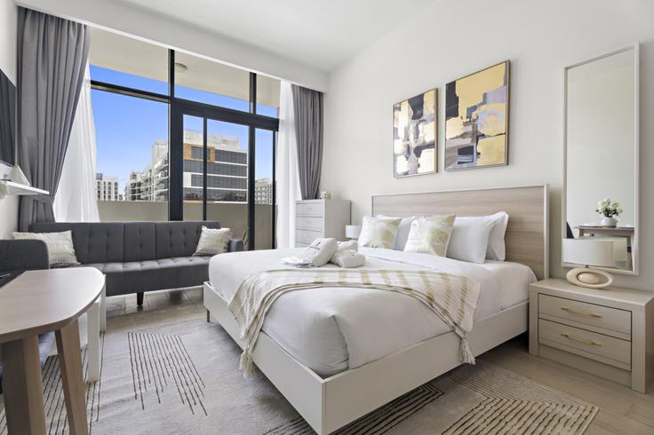 Apartamento estúdio mobiliado em Azizi Riviera 36 1317155P, Nad Al Sheba, Dubai, foto 1