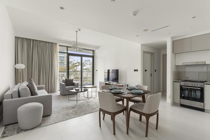 1 chambre appartement meublé à Tariaq Bedon Esm 1317270P , Marsa Dubai, Dubai, photo 1