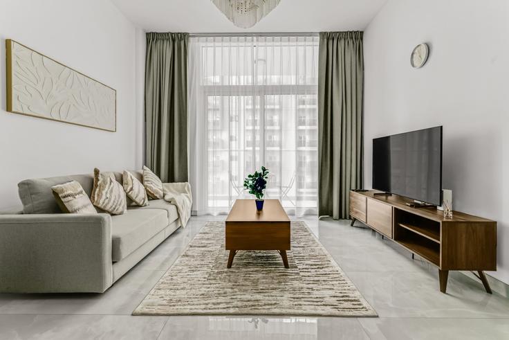 1 möblierte Einzimmerwohnung in Gardens Boulevard 1317315P , Jabal Ali First, Dubai, Foto 1