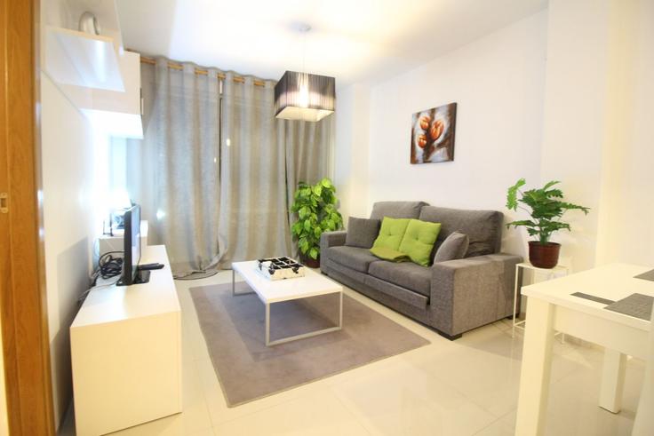 Salle de séjour élégante avec mobilier moderne dans un appartement à Building Calle Rosa Diez Gonzalez - sunny-homes-rentals-sl - 1345340 à Torrevieja, Torrevieja