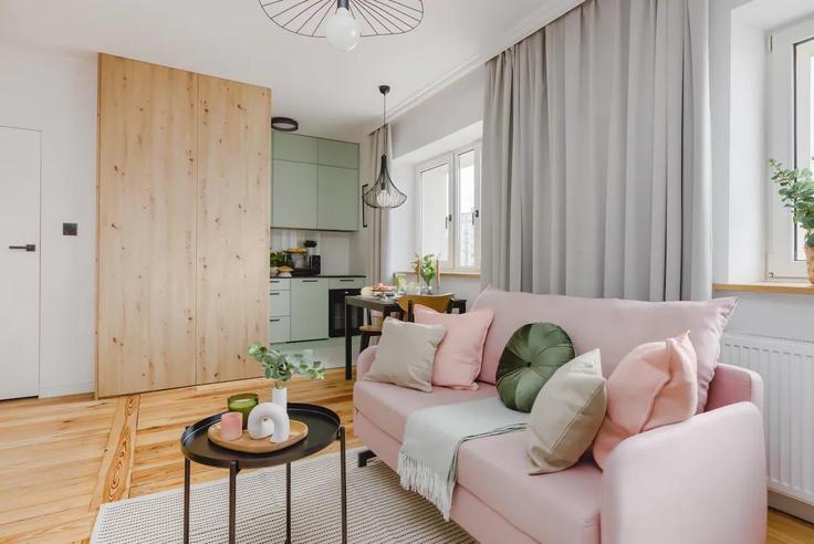 Elegant gestaltetes Wohnzimmer mit moderner Einrichtung in einer Wohnung im Building Nowolipki - superapart - 1298704 - POL in Warsaw, Warsaw Elegant gestaltetes Wohnzimmer mit moderner Einrichtung in einer Wohnung im Building Nowolipki - superapart - 1298704 - POL in Warsaw, Warsaw