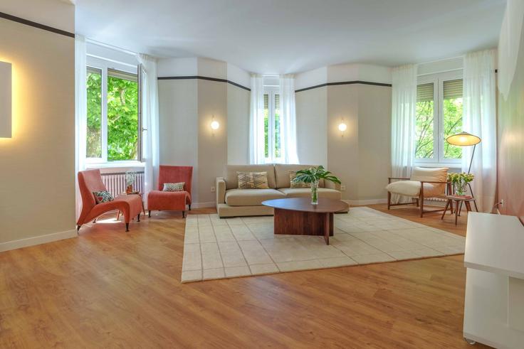 Donostia / San Sebastián, Donostia / San Sebastián 소재 Building Okendo Kalea - sweet-home-san-sebastian-rentals - 1336120 유닛에 마련된, 현대적인 가구로 꾸며진 우아한 디자인의 거실