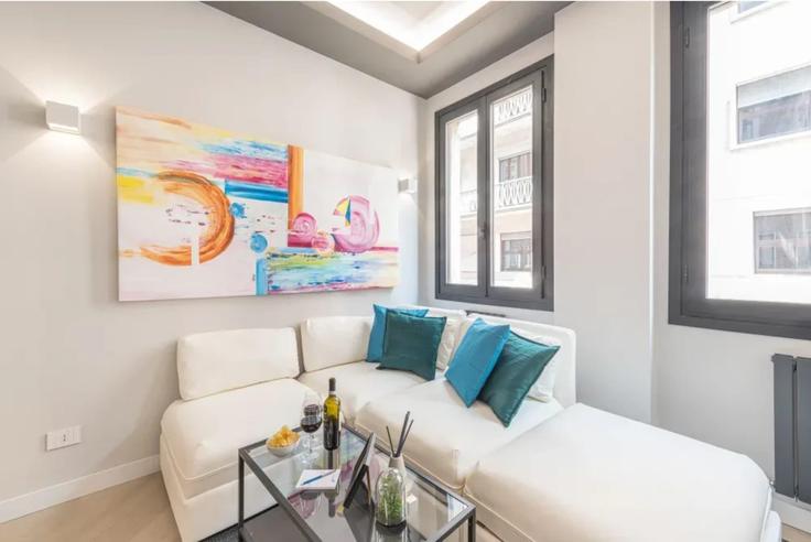 Milan, Milan에 위치한 Building Via Cappellari - sweett - 1053570 - ITA 아파트의 세련된 인테리어가 돋보이는 거실