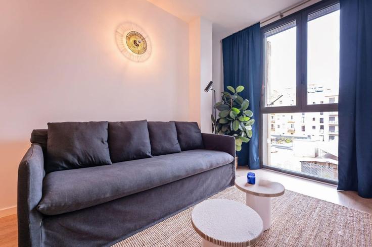 Barcelona EixampleのBuilding Carrer de Girona - sweett - 1053452 - BCNのアパートメントにある、モダンな家具を備えたエレガントなデザインのリビングルーム Barcelona EixampleのBuilding Carrer de Girona - sweett - 1053452 - BCNのアパートメントにある、モダンな家具を備えたエレガントなデザインのリビングルーム