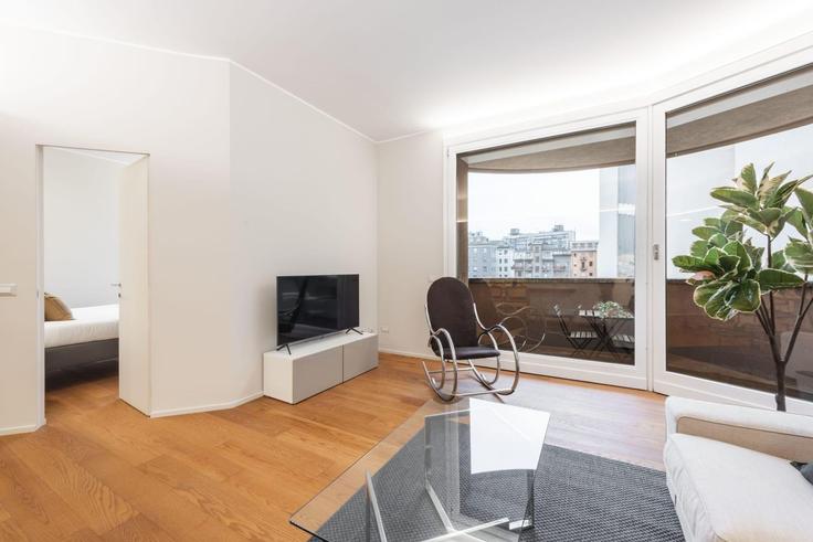 Salle de séjour élégante avec mobilier moderne dans un appartement à Building Via Pantano - sweett - 1321185 à Milan, Milan Salle de séjour élégante avec mobilier moderne dans un appartement à Building Via Pantano - sweett - 1321185 à Milan, Milan