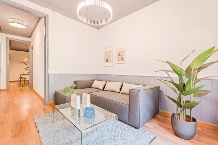 Eixample, Barcelona에 위치한 Building Carrer de Rocafort - sweett - 1053585 - BCN 아파트의 세련된 인테리어가 돋보이는 거실