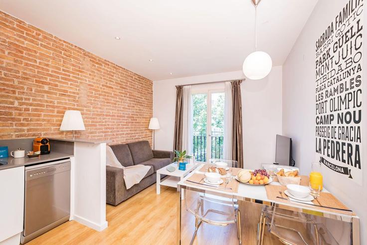 Eixample, Barcelona 소재 Building Carrer de Villarroel - sweett - 1053499 - BCN 유닛에 마련된, 현대적인 가구로 꾸며진 우아한 디자인의 거실