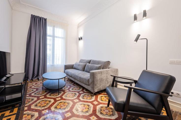 Barcelona EixampleのBuilding Gran Via de les Corts Catalanes - sweett - 1053752 - BCNのアパートメントにある、モダンな家具を備えたエレガントなデザインのリビングルーム