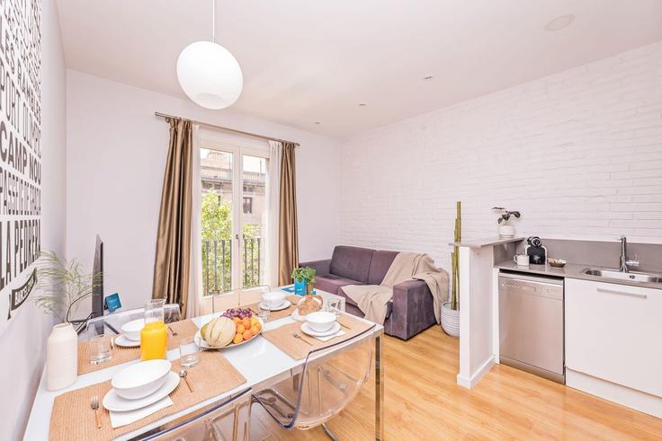 Eixample, Barcelona 소재 Building Carrer de Villarroel - sweett - 1053501 - BCN 유닛에 마련된, 현대적인 가구로 꾸며진 우아한 디자인의 거실