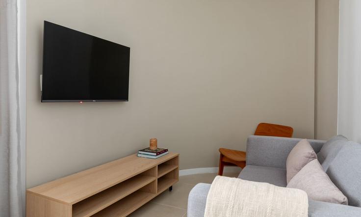 Rio de Janeiro CentroのBuilding Praça Floriano - tabas - 1367012のアパートメントにある、モダンな家具を備えたエレガントなデザインのリビングルーム