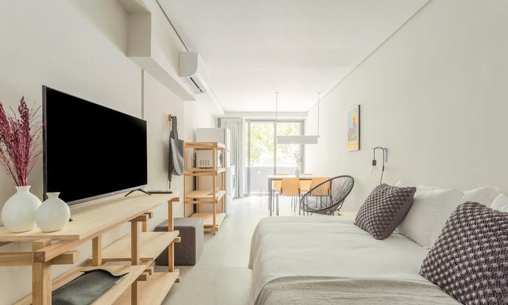 Building Rua Rego Freitas - tabas - 377206 - SAO adresindeki bir dairede modern mobilyalarla zarif bir şekilde tasarlanmış oturma odası Vila Buarque, São Paulo
