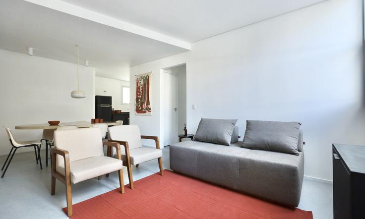 Vila Buarque, São Paulo에 위치한 Building Rua Bento Freitas - tabas - 389650 - SAO 유닛의 세련된 인테리어가 돋보이는 거실 Vila Buarque, São Paulo에 위치한 Building Rua Bento Freitas - tabas - 389650 - SAO 유닛의 세련된 인테리어가 돋보이는 거실