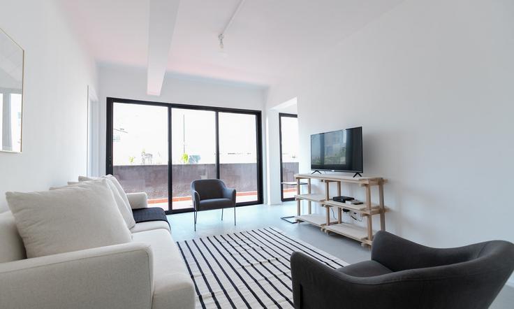 Vila Buarque, São Paulo에 위치한 Building Rua Rego Freitas - tabas - 376317 - SAO 유닛의 세련된 인테리어가 돋보이는 거실