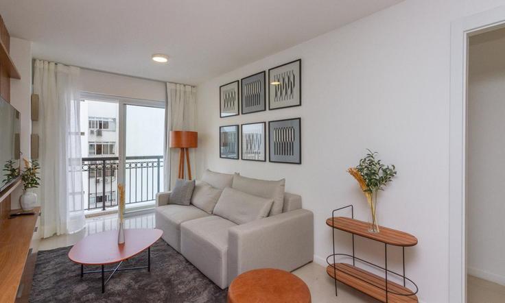 Ipanema, Rio de Janeiro에 위치한 Building Rua Prudente de Morais - tabas - 378474 - RIO 아파트의 세련된 인테리어가 돋보이는 거실