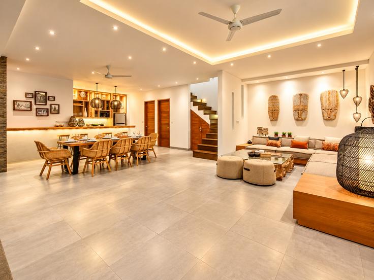 Salle de séjour élégante avec mobilier moderne dans un appartement à Building Gang Sri Kahyangan - tertata-jelas-mgmt - 1366587 à Kuta Utara, Badung Regency Salle de séjour élégante avec mobilier moderne dans un appartement à Building Gang Sri Kahyangan - tertata-jelas-mgmt - 1366587 à Kuta Utara, Badung Regency