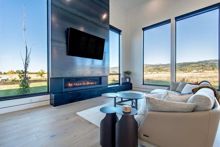 Victor, Victor에 위치한 Building Lucia Lane - teton-homestead - 1323716 아파트의 세련된 인테리어가 돋보이는 거실